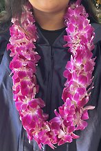 Traditional Purple Orchid Lei