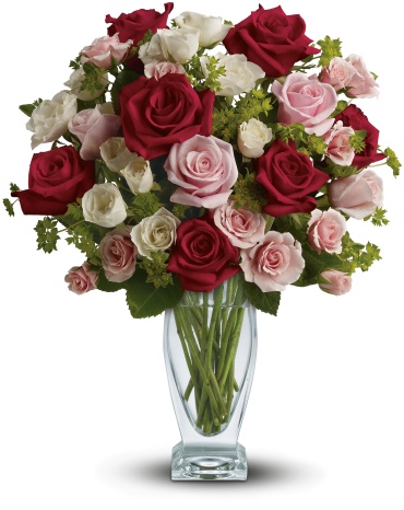 Cupid and Creation with Red Roses