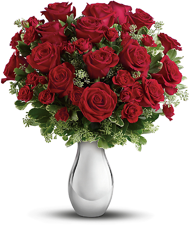 True Romance Bouquet with Red Roses