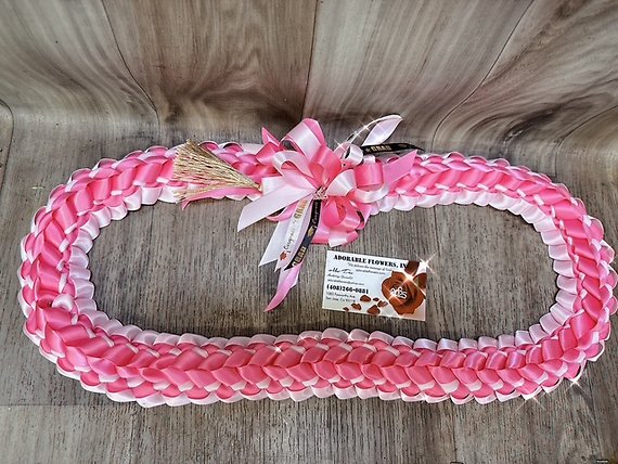 Double Ribbon Lei - Pink Lover 1