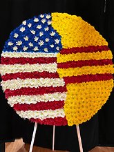 AMERICAN AND VIETNAMESE FLAGS