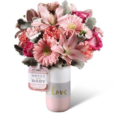 The FTD&reg; Sweet Baby Girl&trade; Bouquet by Hallmark