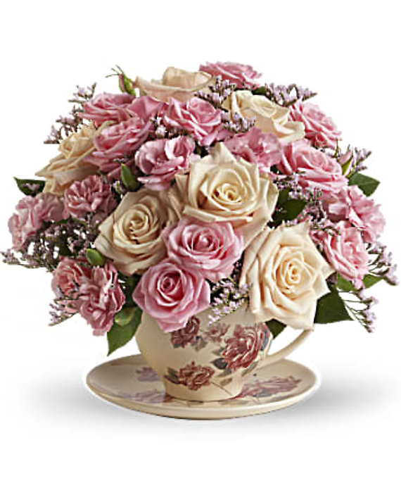 Pink Potpourri Bouquet with Roses