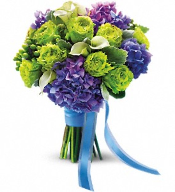 Luxe Lavender and Green Bouquet