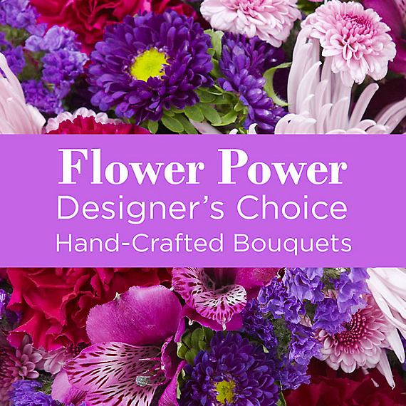 A Purple Colored Florist Designed Bouquet